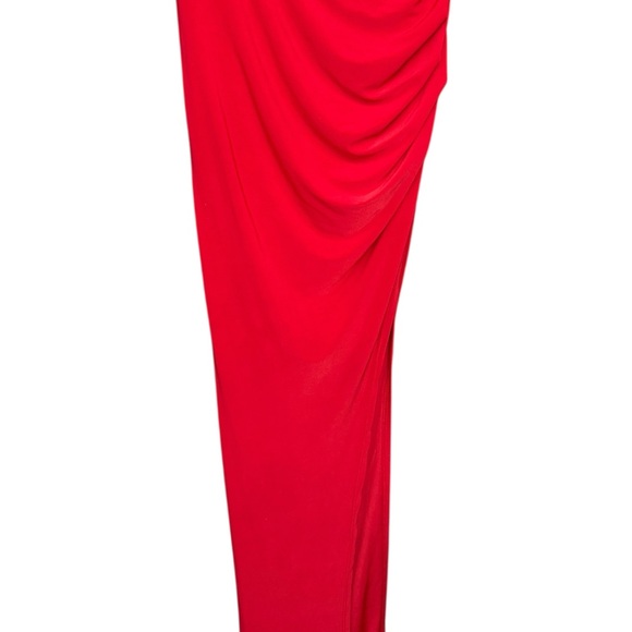 Windsor Red Ruched Maxi Skirt Size M Stretchy Bodycon - Picture 5 of 9